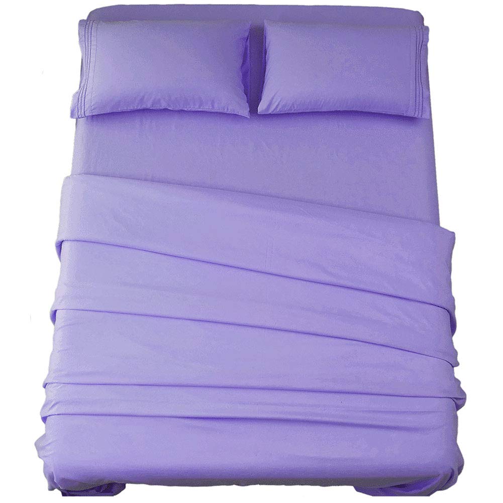SONORO KATE Bed Sheet Set Super Soft Microfiber Sheets,4PC,Queen Size