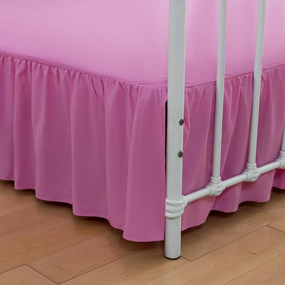 Bed Skirt Queen Size Ruffled Bed Skirt with Split Corners