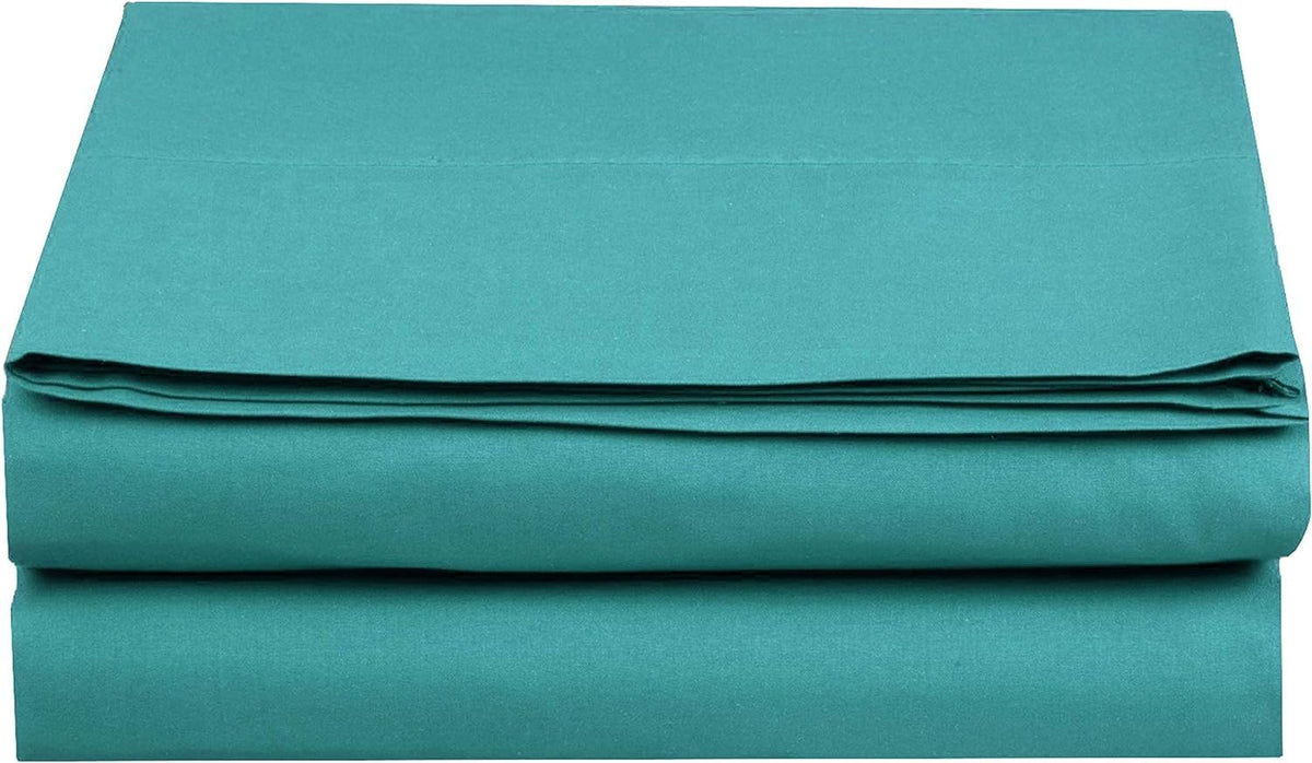 Elegant Comfort Premium Hotel Quality 1-Piece Flat Sheet, Luxury and Softest 1500 Premium Hotel Quality Microfiber Bedding Flat Sheet, Wrinkle-Free, Stain-Resistant, California King, Cream