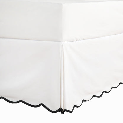 HIG Chic 14'' Queen BedSkirts Scallop Edge Pleated Dust Ruffle