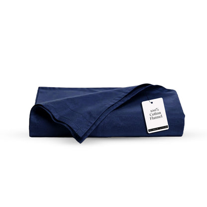 Tribeca Living King Cotton Flannel Flat Sheet Only 170-GSM - Oversized 112 x 106 Inch Dimensions for Generous Bed Coverage - Soft Breathable Bedding in Lavender