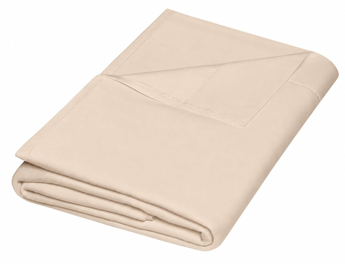 ZPECC Twin Flat Sheets Only White 6 Pack, Color-Coded Hem Threads