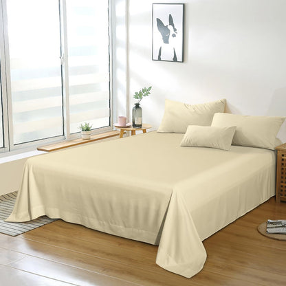 Bedding Twin Flat Sheet - Soft Brushed Microfiber, Shrinkage and Fade Resistant Top Sheet - Easy Care - 1 Flat Sheet Only, Pink