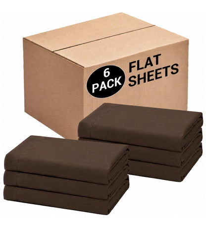 CULVE Twin Flat Sheet Only, 1 Pack White, Soft Brushed Microfiber, 66x96