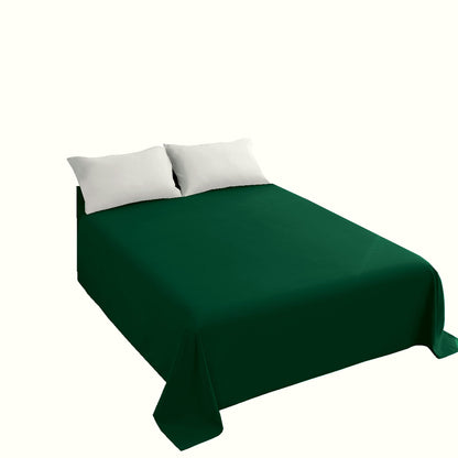 Sfoothome Queen Flat Sheet Black Top Sheet, Premium Hotel 1-Piece, Luxury and Soft 1500 Thread Count Quality Bedding Flat Sheet, Wrinkle-Free, Stain-Resistant