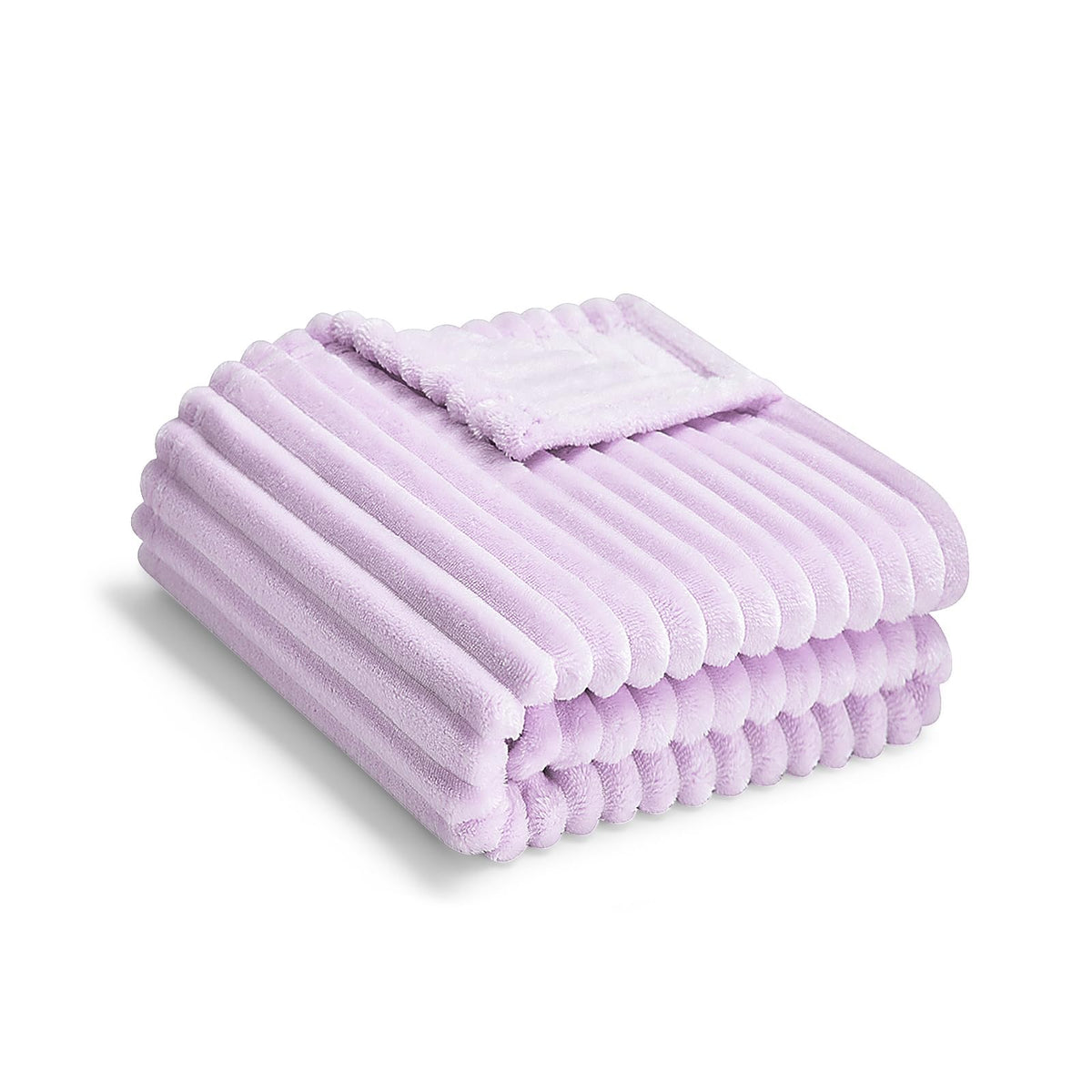Soft Fleece Baby Blanket Ultra Cozy Baby Blankets for Boys Girls Warm and Lightweight Infant Toddler Newborn Receiving Gift with Reversible Stripes for Crib Stroller, 30x40 Inch, Cream