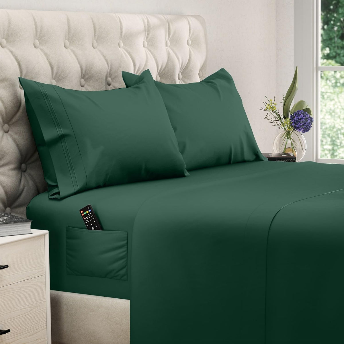 DREAMCARE King Size Sheets Set - King - Extra Deep - Gray