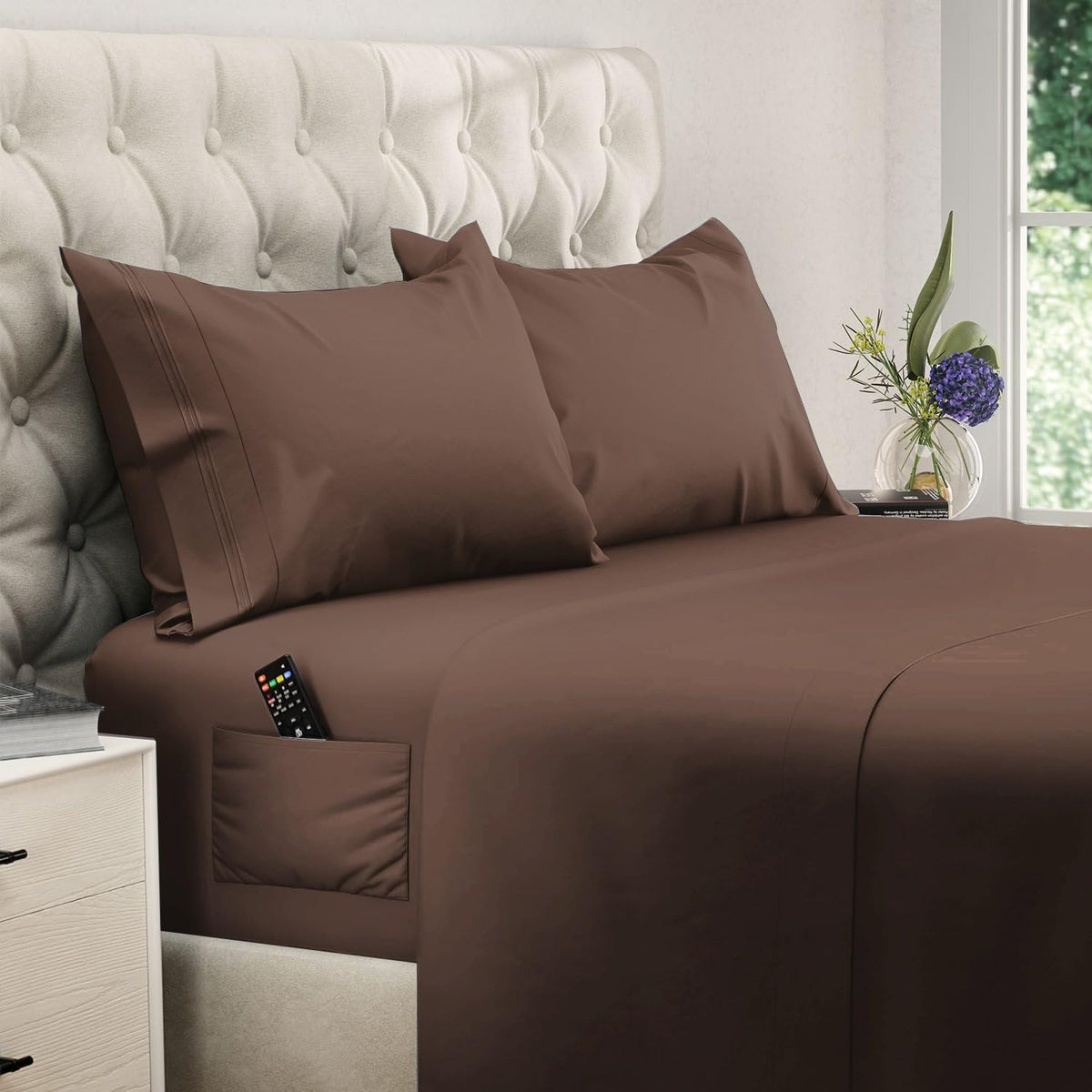 DREAMCARE King Size Sheets Set - King - Extra Deep - Gray