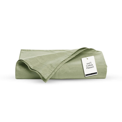 Tribeca Living King Cotton Flannel Flat Sheet Only 170-GSM - Oversized 112 x 106 Inch Dimensions for Generous Bed Coverage - Soft Breathable Bedding in Lavender