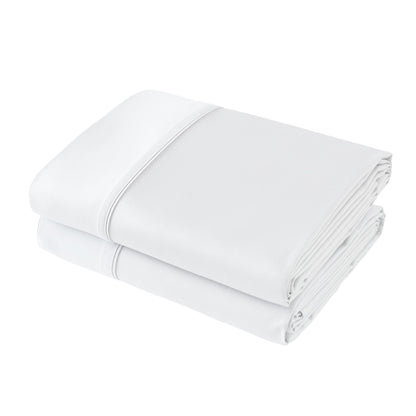 Flat Sheet Only Queen Size, 400 TC 100% Egyptian Cotton Flat Sheet - Wrinkle, Fade, Stain Resistant (White, Queen)