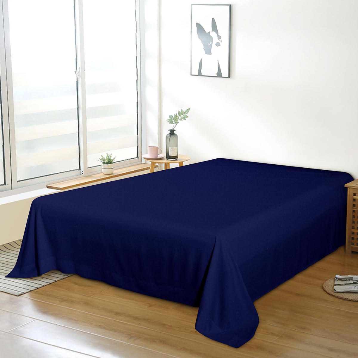 Bedding Twin Flat Sheet - Soft Brushed Microfiber, Shrinkage and Fade Resistant Top Sheet - Easy Care - 1 Flat Sheet Only, Pink