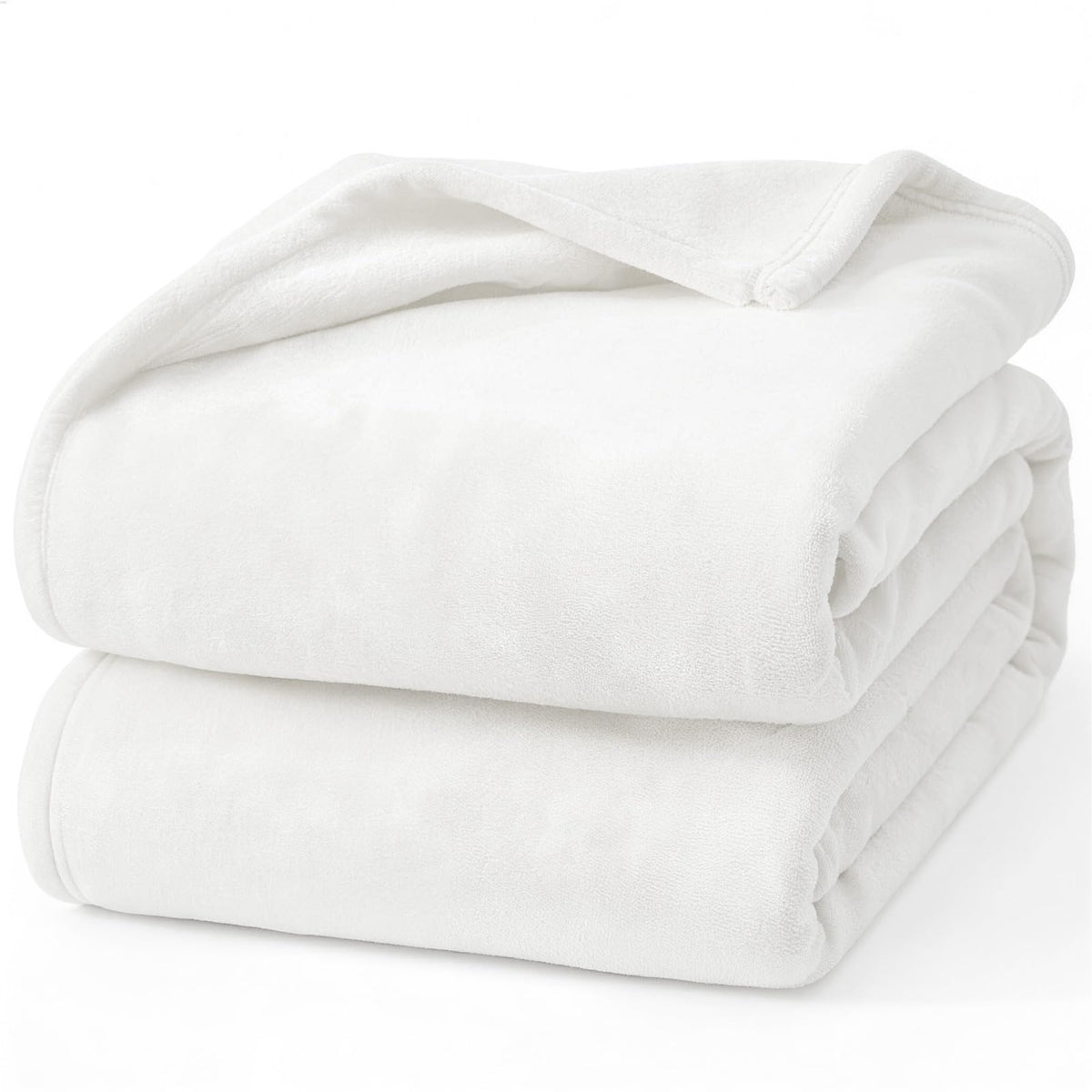 Hansleep Twin Grey Fleece Blanket, Soft Flannel Bed Blanket