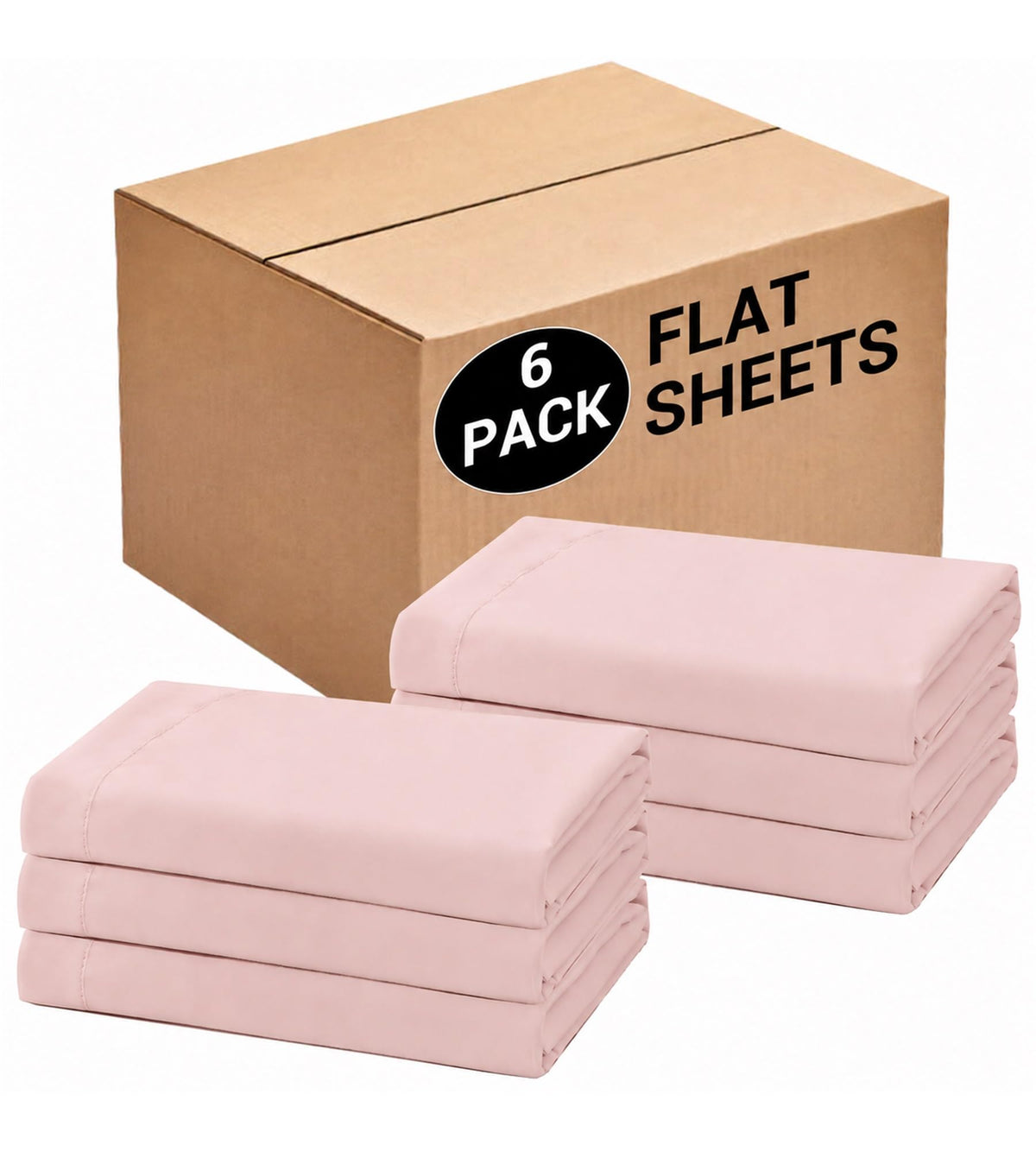 CULVE Twin Flat Sheet Only, 1 Pack White, Soft Brushed Microfiber, 66x96