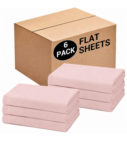 CULVE Twin Flat Sheet Only, 1 Pack White, Soft Brushed Microfiber, 66x96