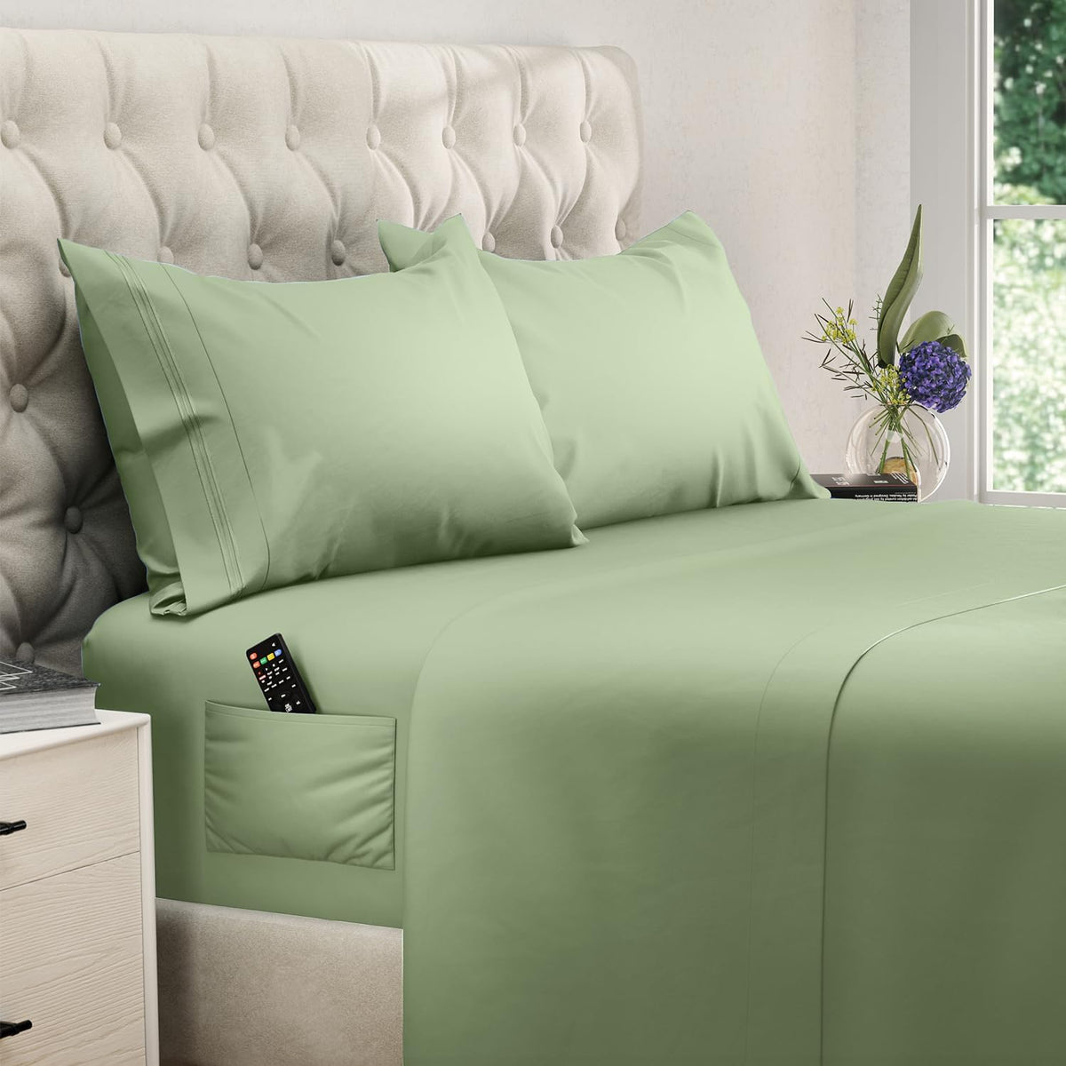 DREAMCARE King Size Sheets Set - King - Extra Deep - Gray