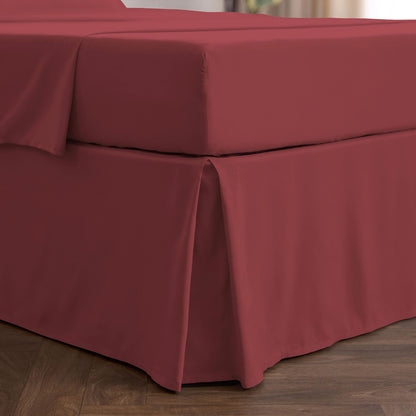 Mellanni Bed Skirt Queen Size - Tailored Drop Bed Skirting