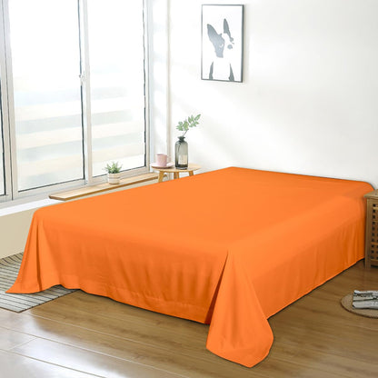 Bedding Twin Flat Sheet - Soft Brushed Microfiber, Shrinkage and Fade Resistant Top Sheet - Easy Care - 1 Flat Sheet Only, Pink