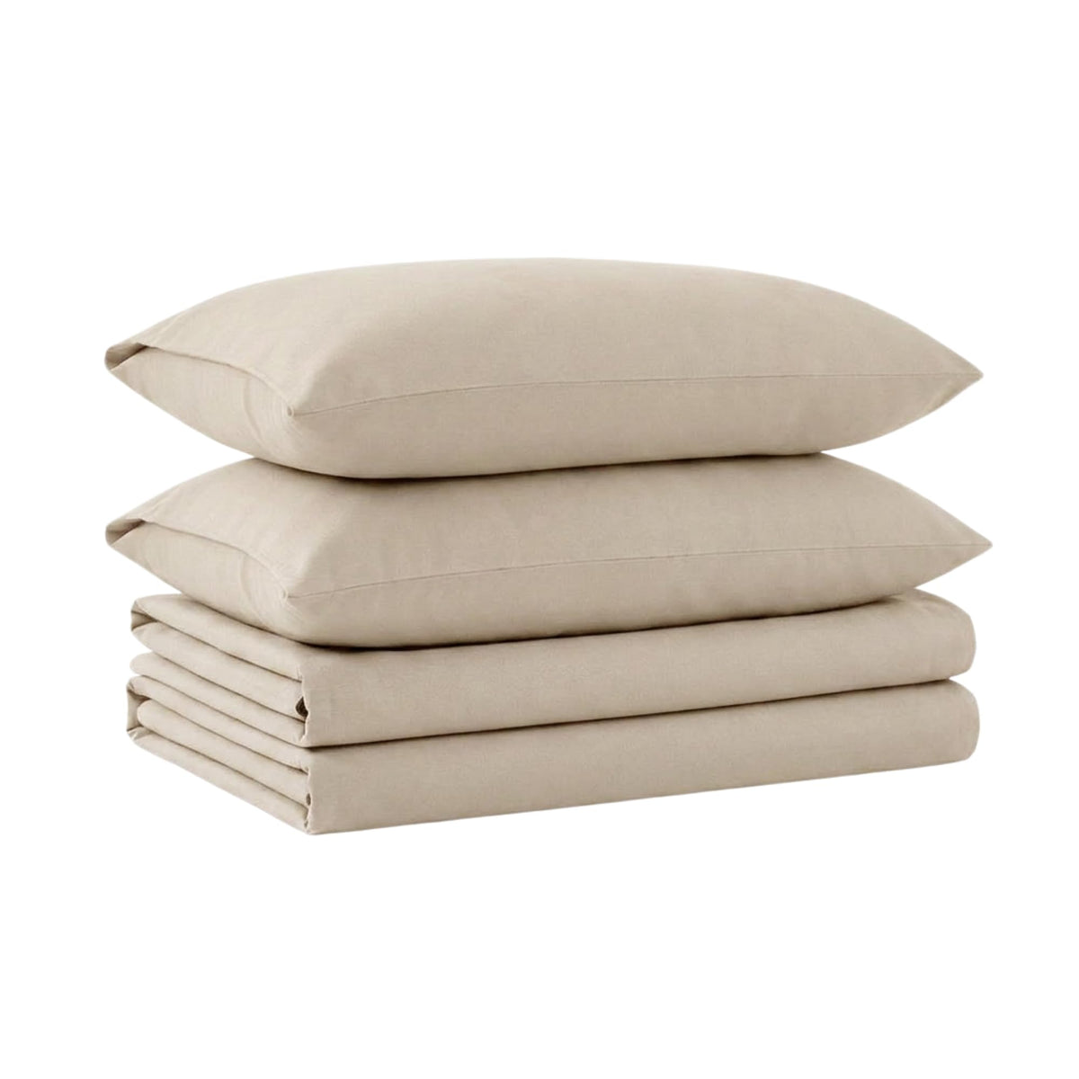 Tribeca Living King Cotton Flannel Flat Sheet Only 170-GSM - Oversized 112 x 106 Inch Dimensions for Generous Bed Coverage - Soft Breathable Bedding in Lavender