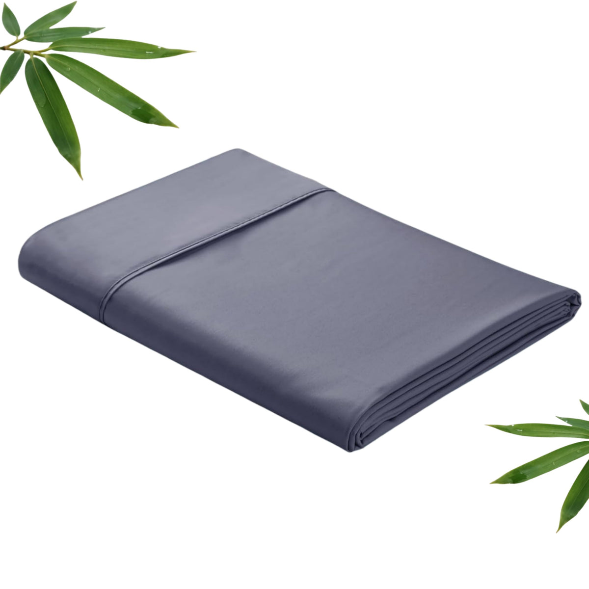 Bamboo Viscose Flat Sheets Only, 400 Thread Count Sateen Weave Twin Size Flat Sheet Only, Luxury Soft Cooling for Hot Sleepers, Silky Breathable (Beige, Twin)