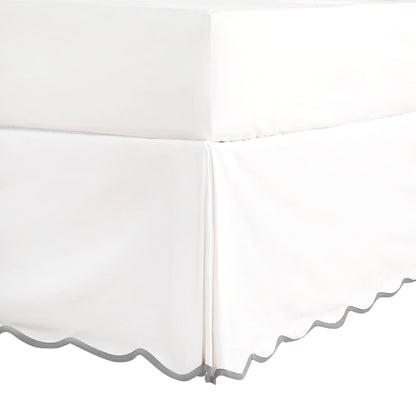 HIG Chic 14'' Queen BedSkirts Scallop Edge Pleated Dust Ruffle