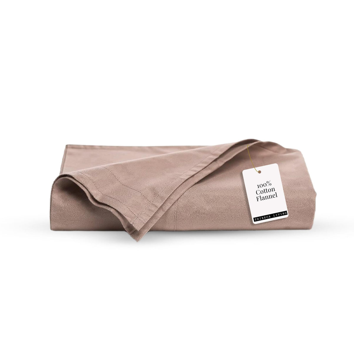 Tribeca Living King Cotton Flannel Flat Sheet Only 170-GSM - Oversized 112 x 106 Inch Dimensions for Generous Bed Coverage - Soft Breathable Bedding in Lavender