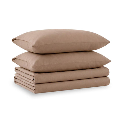Tribeca Living King Cotton Flannel Flat Sheet Only 170-GSM - Oversized 112 x 106 Inch Dimensions for Generous Bed Coverage - Soft Breathable Bedding in Lavender