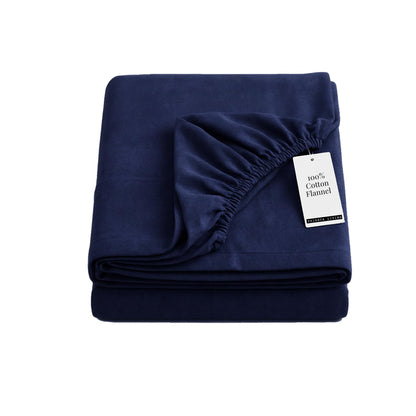 Tribeca Living King Cotton Flannel Flat Sheet Only 170-GSM - Oversized 112 x 106 Inch Dimensions for Generous Bed Coverage - Soft Breathable Bedding in Lavender