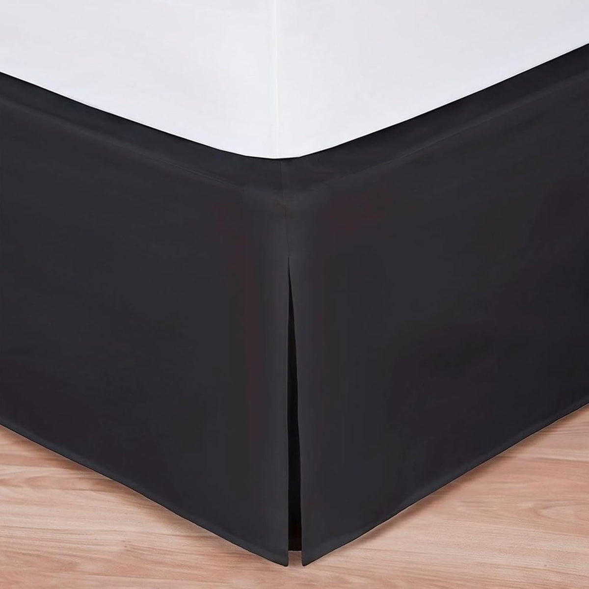 Bed Maker’s Never Lift Your Mattress Bed Skirt, Designed for Box Spring Beds, Split Corners, 14 Inch Drop Length, King, White