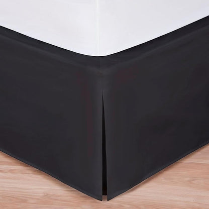 Bed Maker’s Never Lift Your Mattress Bed Skirt, Designed for Box Spring Beds, Split Corners, 14 Inch Drop Length, King, White