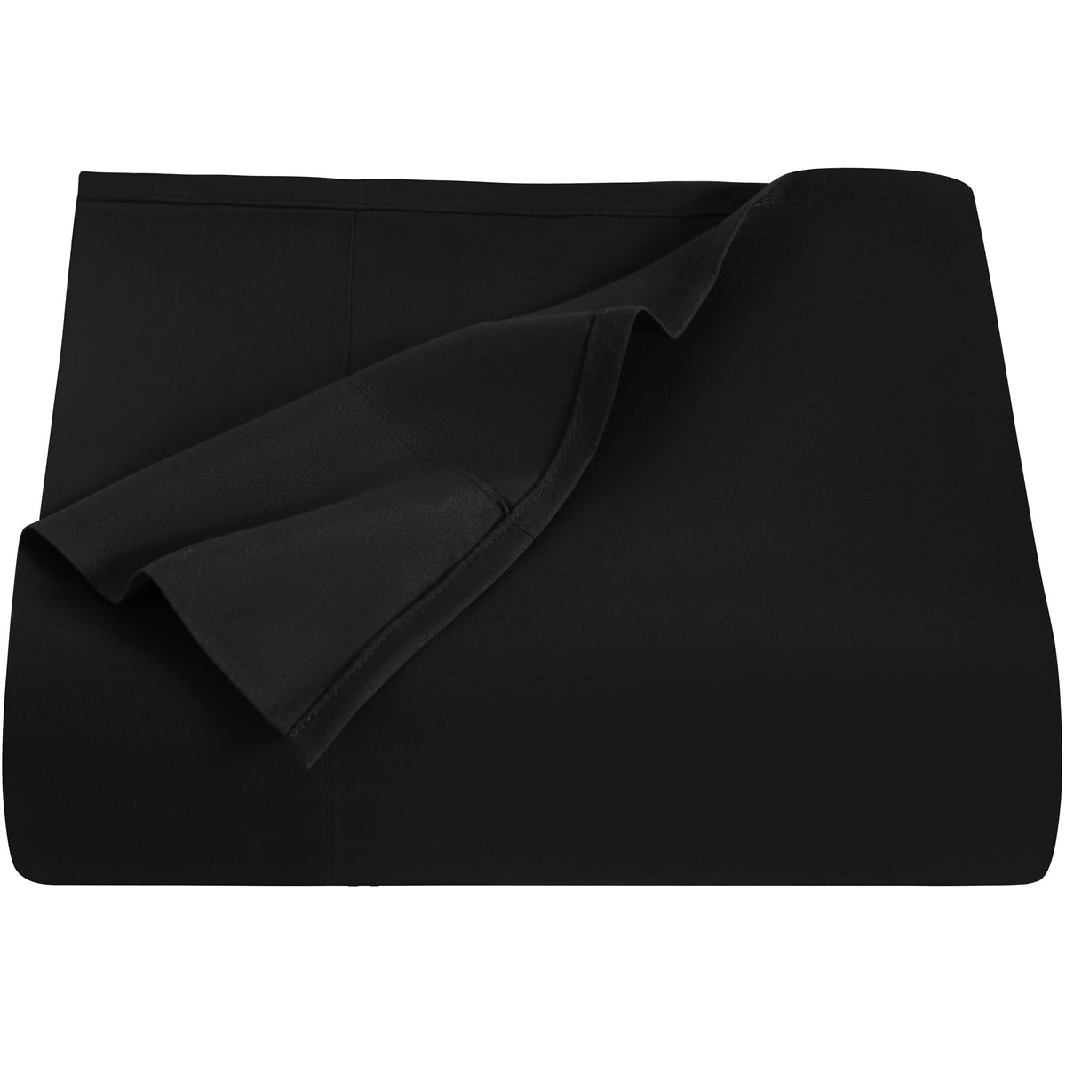 NTBAY Queen Microfiber Flat Sheet, 90 x 102, Black