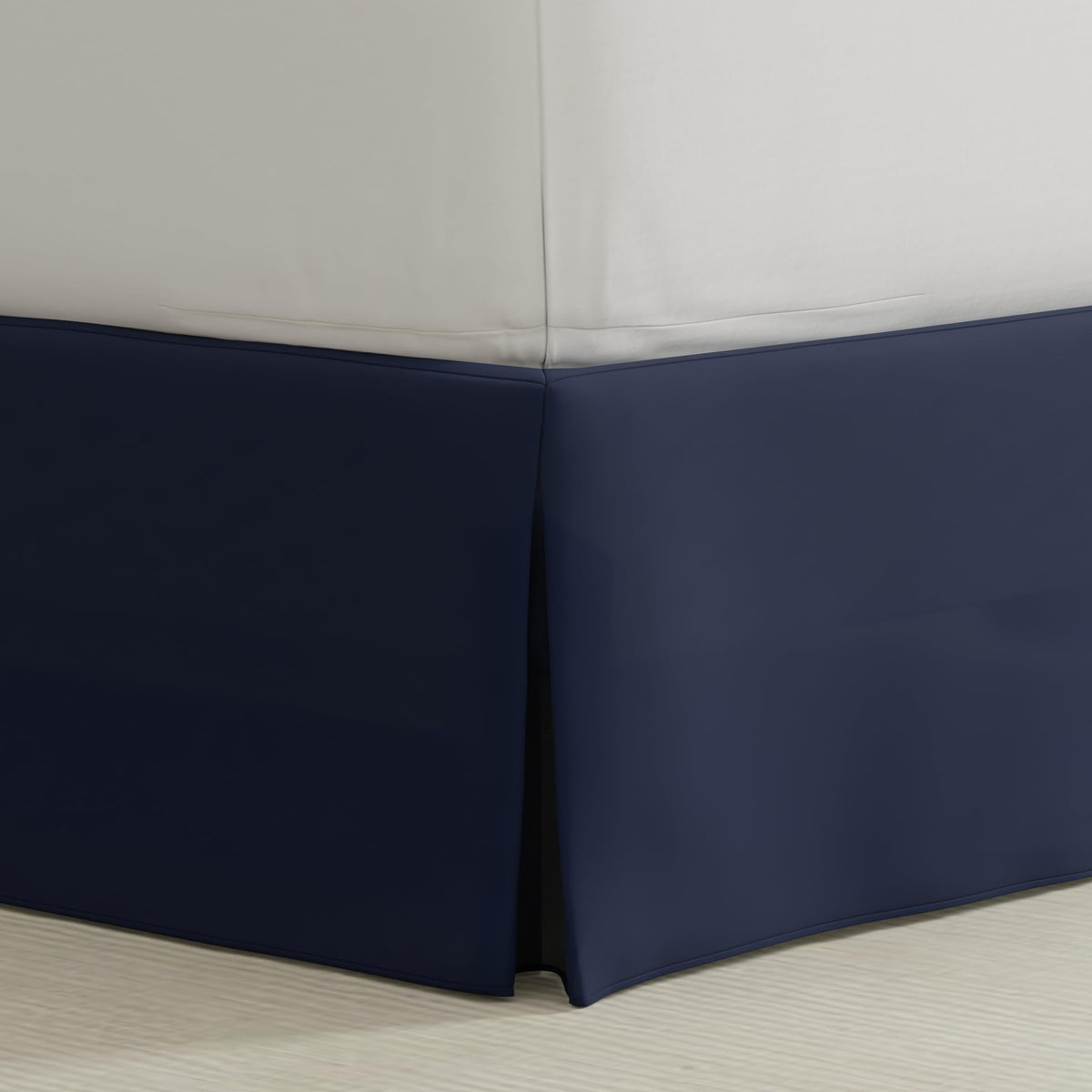 Bed Maker’s Never Lift Your Mattress Bed Skirt, Designed for Box Spring Beds, Split Corners, 14 Inch Drop Length, King, White