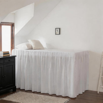 Bed Skirt Queen Size Ruffled Bed Skirt with Split Corners