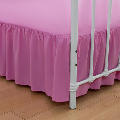 Bed Skirt Queen Size Ruffled Bed Skirt with Split Corners