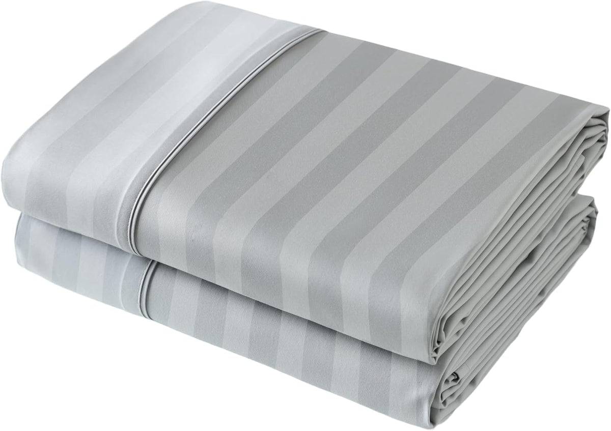 Flat Sheet Only Queen Size, 400 TC 100% Egyptian Cotton Flat Sheet - Wrinkle, Fade, Stain Resistant (White, Queen)