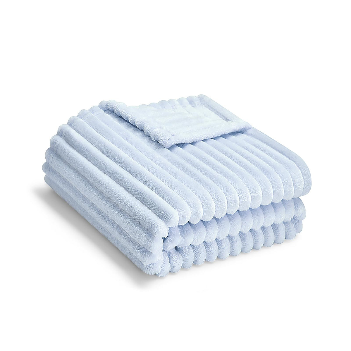 Soft Fleece Baby Blanket Ultra Cozy Baby Blankets for Boys Girls Warm and Lightweight Infant Toddler Newborn Receiving Gift with Reversible Stripes for Crib Stroller, 30x40 Inch, Cream