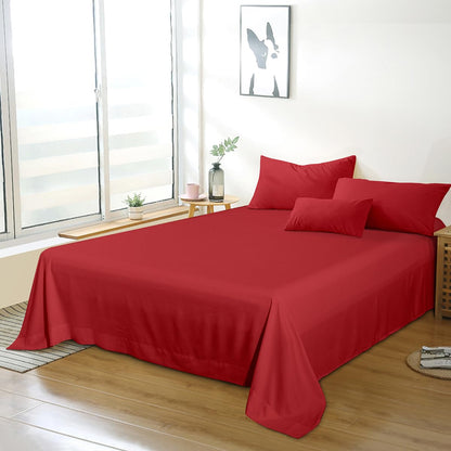 Bedding Twin Flat Sheet - Soft Brushed Microfiber, Shrinkage and Fade Resistant Top Sheet - Easy Care - 1 Flat Sheet Only, Pink
