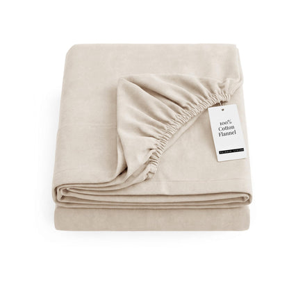 Tribeca Living King Cotton Flannel Flat Sheet Only 170-GSM - Oversized 112 x 106 Inch Dimensions for Generous Bed Coverage - Soft Breathable Bedding in Lavender