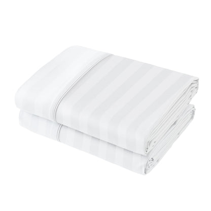 Flat Sheet Only Queen Size, 400 TC 100% Egyptian Cotton Flat Sheet - Wrinkle, Fade, Stain Resistant (White, Queen)