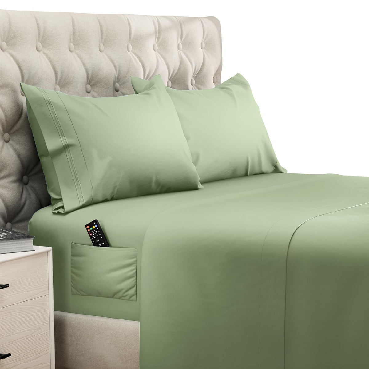 DREAMCARE King Size Sheets Set - King - Extra Deep - Gray