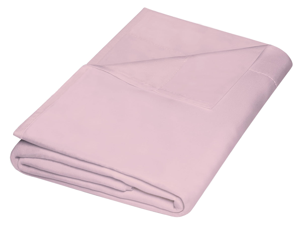 ZPECC Twin Flat Sheets Only White 6 Pack, Color-Coded Hem Threads