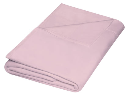 ZPECC Twin Flat Sheets Only White 6 Pack, Color-Coded Hem Threads