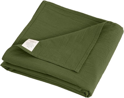Ecocott Queen Flat Sheet - Hotel Quality Flat Sheets Only - Cotton Top Sheet - Ultra Soft & Breathable - Wrinkle Free & Fade Resistant - 1 Piece Flat Sheet (Queen, Avocado Green)