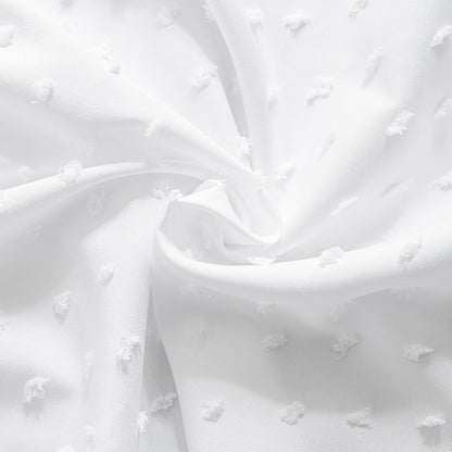 Tufted Dot Bed Skirt Queen Size - Ruffled Bed Skirt with Split Corners