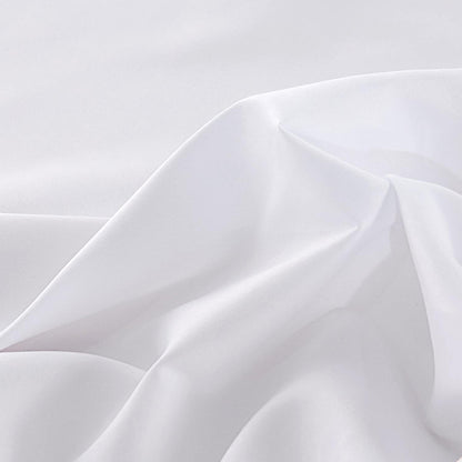 Lirex 2-Pack Twin Size Flat Sheet Set, Ultra-Soft Brushed 1800 Microfiber, Breathable & Wrinkle-Free, Machine Washable (White)