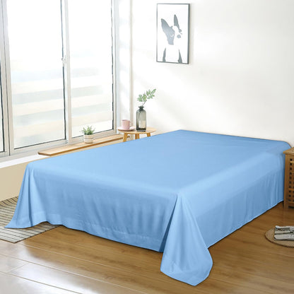 Bedding Twin Flat Sheet - Soft Brushed Microfiber, Shrinkage and Fade Resistant Top Sheet - Easy Care - 1 Flat Sheet Only, Pink