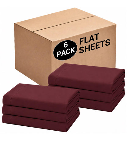 CULVE Twin Flat Sheet Only, 1 Pack White, Soft Brushed Microfiber, 66x96