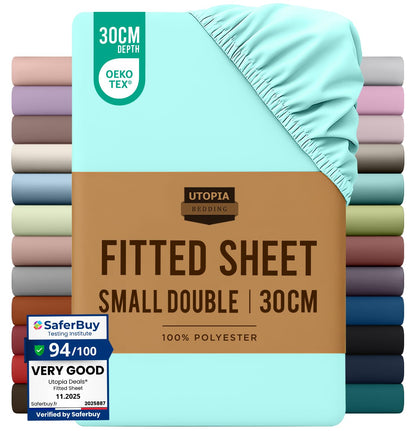 Pack of 6 Twin Fitted Sheet, Fits Up to 15 Inch Deep Pocket, White