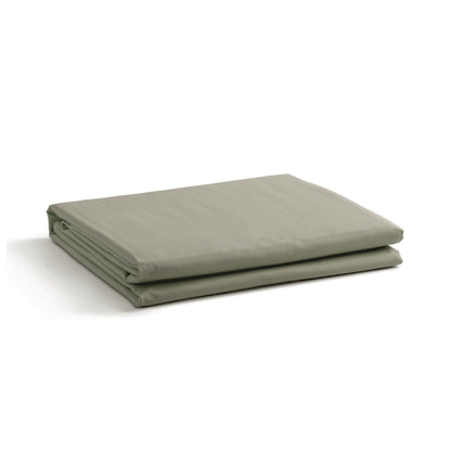 Linen Home Queen Size Flat Sheet Only 100% Cotton Percale, White