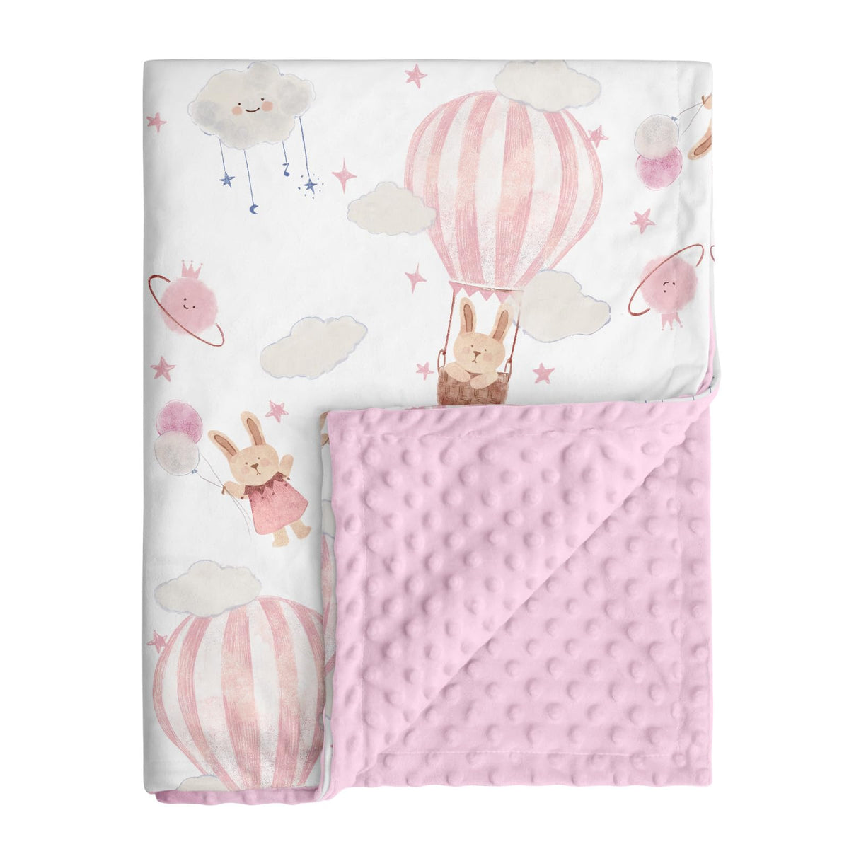 Fleece Baby Blankets for Girls & Boys, Infant Toddler Blanket