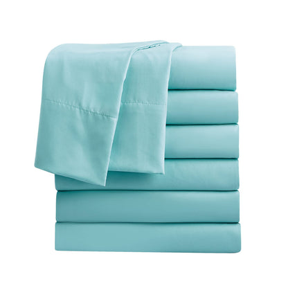 FreshCulture Twin Flat Sheets Only, Pack of 6, Soft Microfiber Bedding Sheets for Home, Salons, Hotels, Bulk Flat Sheets Only Twin Size (White)
